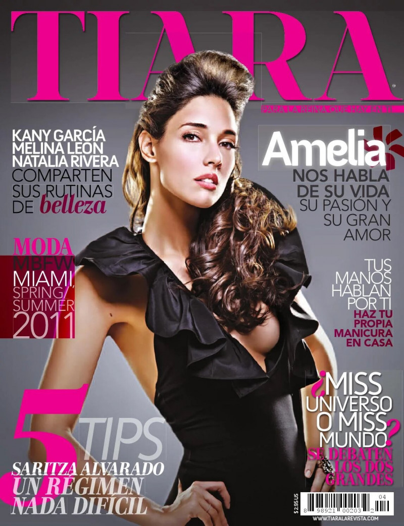Amelia Vega featured on the Tiara cover from September 2010