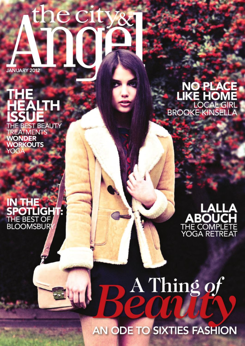 Virginia Kiss featured on the The City & Angel cover from January 2012