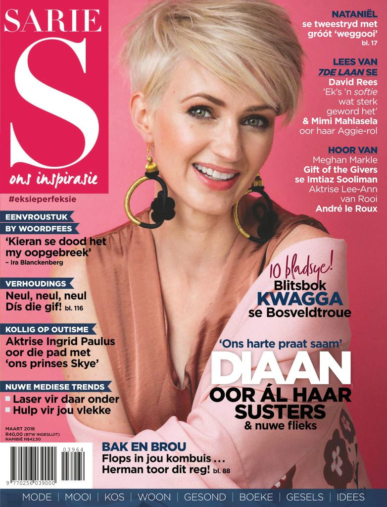  featured on the Sarie cover from March 2018