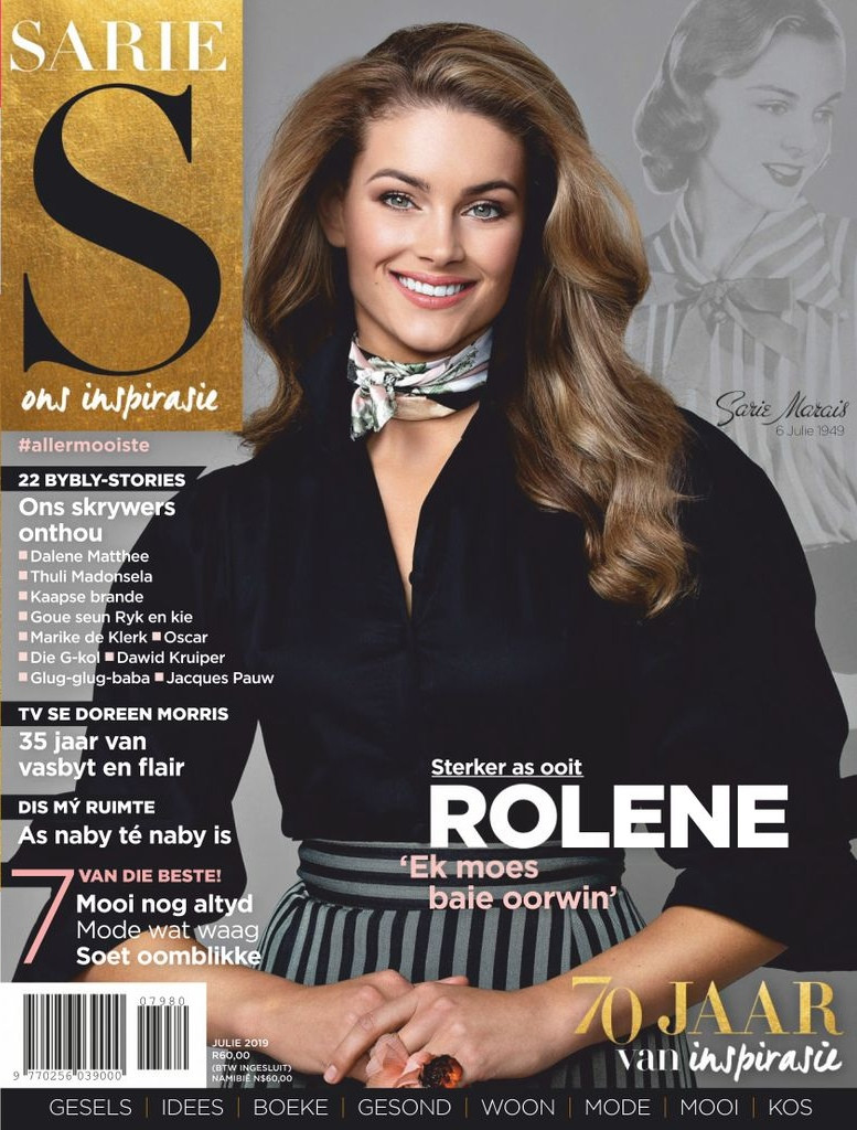  featured on the Sarie cover from July 2019