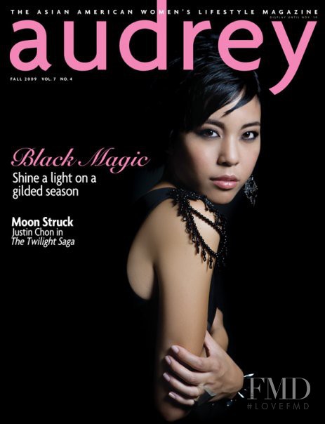 Justin Chon featured on the Audrey Magazine cover from September 2009
