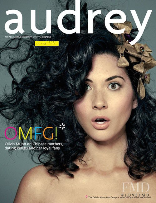 Olivia Munn featured on the Audrey Magazine cover from March 2011