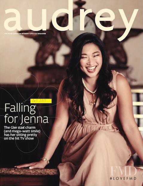 Jenna Ushkowitz featured on the Audrey Magazine cover from September 2011