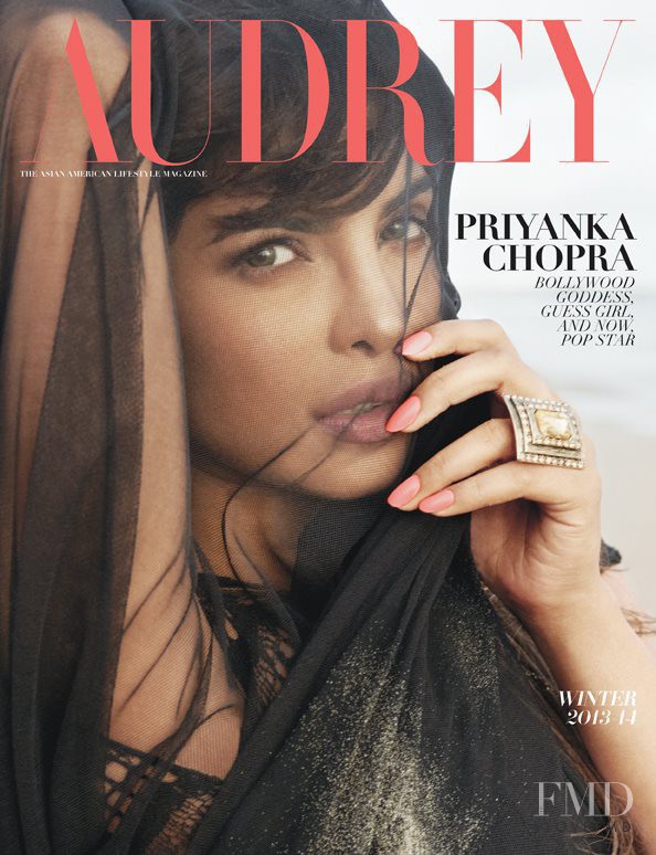 Priyanka Chopra featured on the Audrey Magazine cover from December 2013