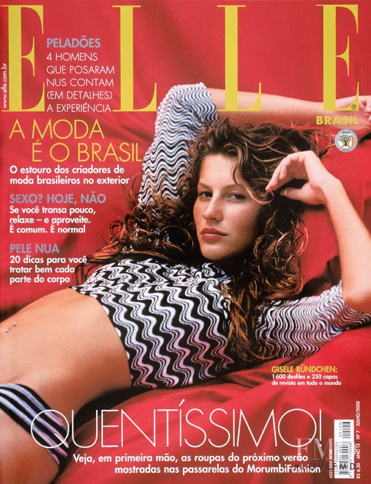 Gisele Bundchen featured on the Elle Brazil cover from June 2000