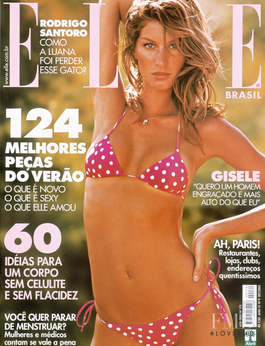 Gisele Bundchen featured on the Elle Brazil cover from September 2002