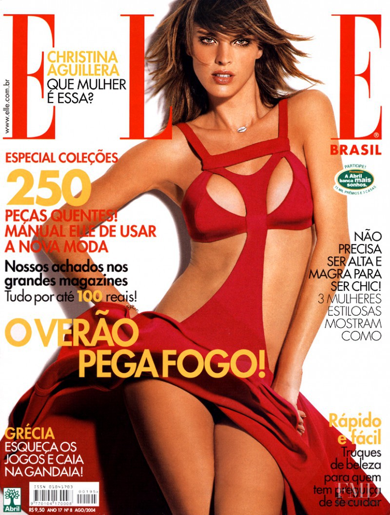 Leticia Birkheuer featured on the Elle Brazil cover from August 2004