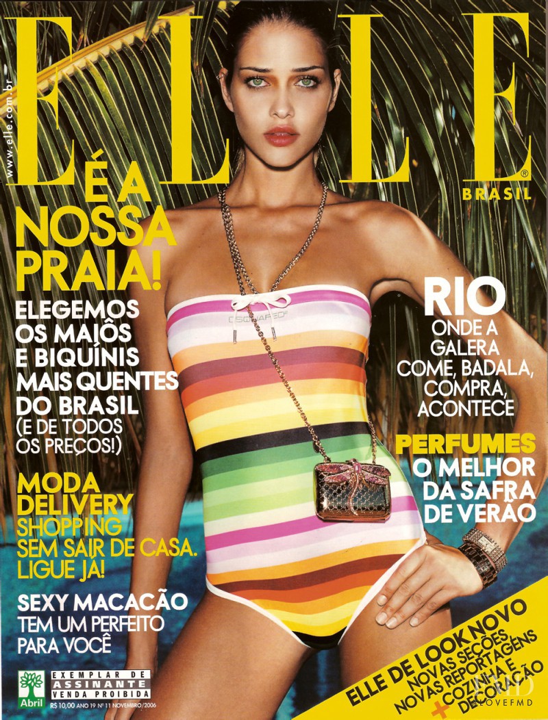 Ana Beatriz Barros featured on the Elle Brazil cover from November 2006