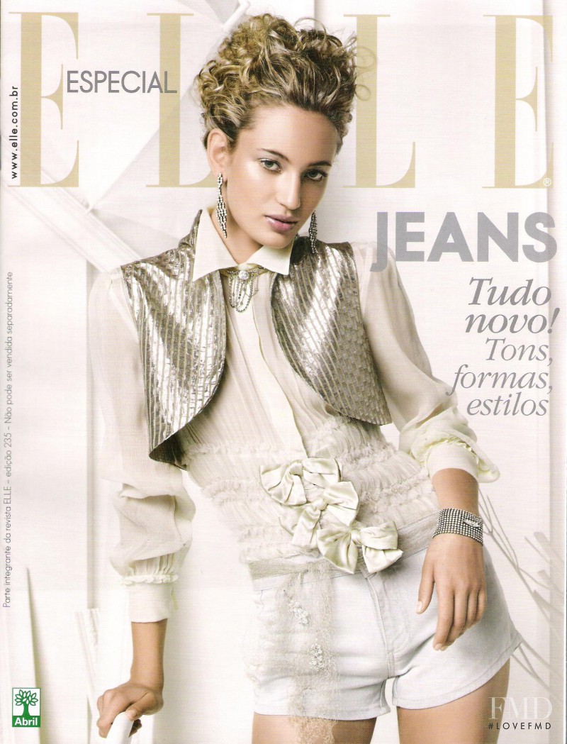 Lóris Kraemer featured on the Elle Brazil cover from December 2007