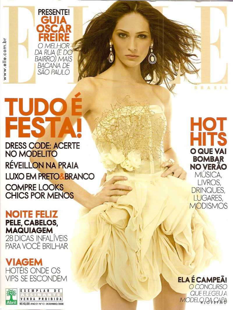 Havne Jacob featured on the Elle Brazil cover from December 2008