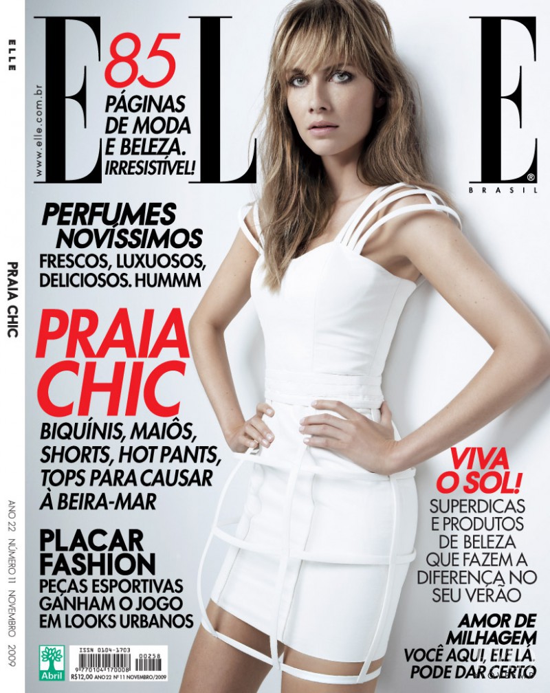 Ana Claudia Michels featured on the Elle Brazil cover from November 2009
