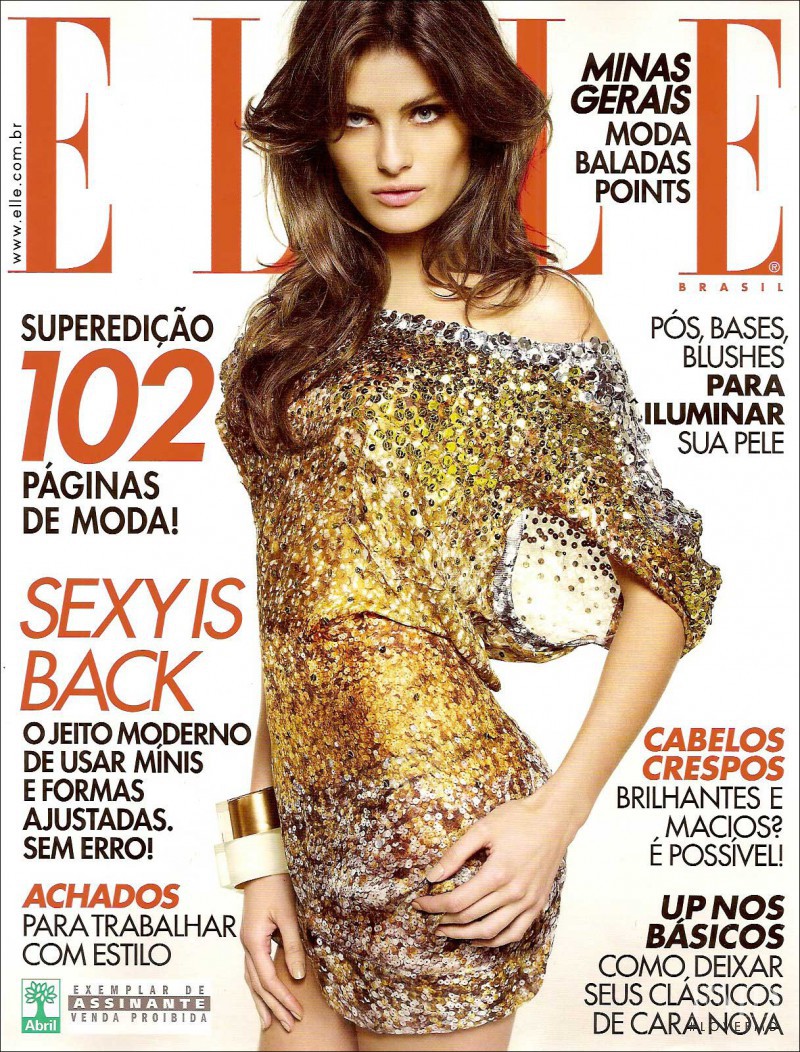 Isabeli Fontana featured on the Elle Brazil cover from September 2009