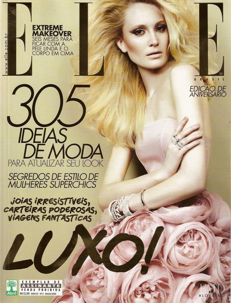 Lovani Pinnow featured on the Elle Brazil cover from May 2010