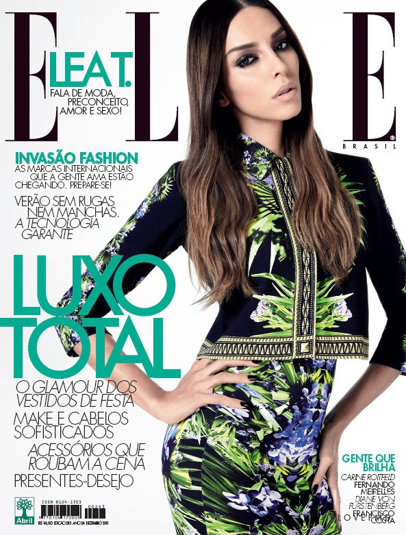 Lea Tisci featured on the Elle Brazil cover from December 2011