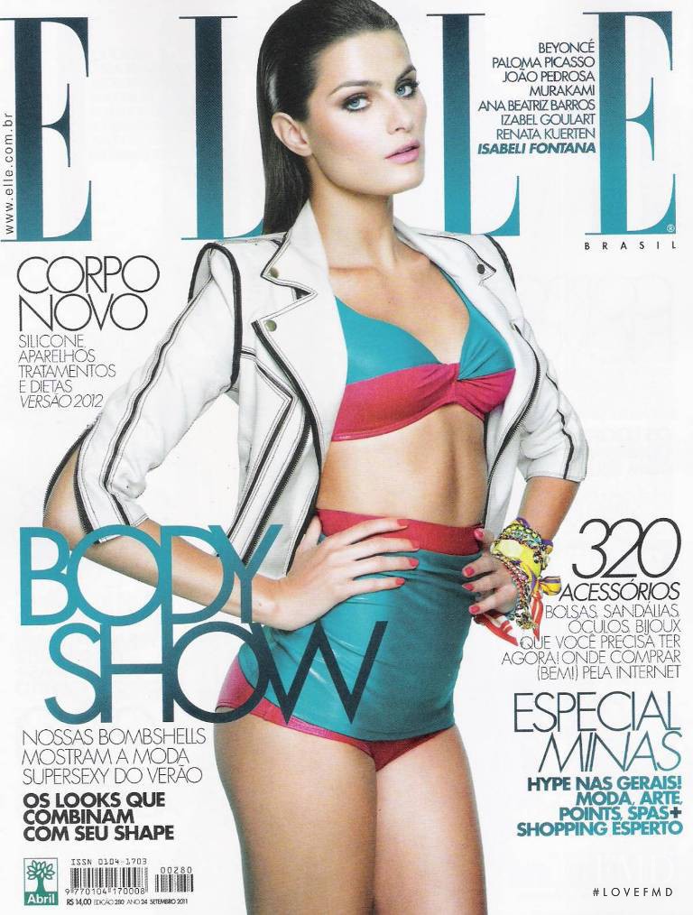 Isabeli Fontana featured on the Elle Brazil cover from September 2011
