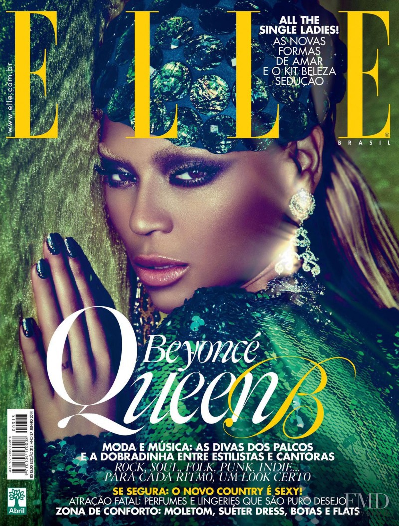 Beyoncé Knowles featured on the Elle Brazil cover from June 2014
