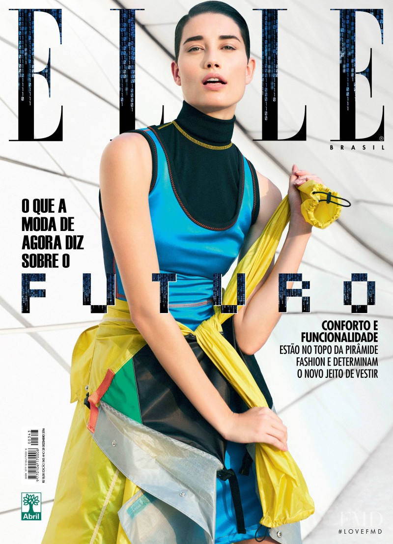 Marcelia Freesz featured on the Elle Brazil cover from December 2016