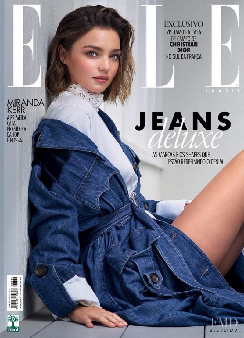 Miranda Kerr featured on the Elle Brazil cover from July 2016