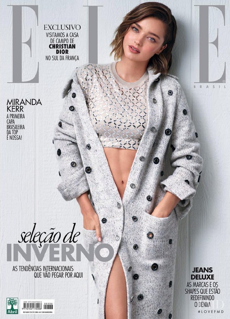 Miranda Kerr featured on the Elle Brazil cover from July 2016