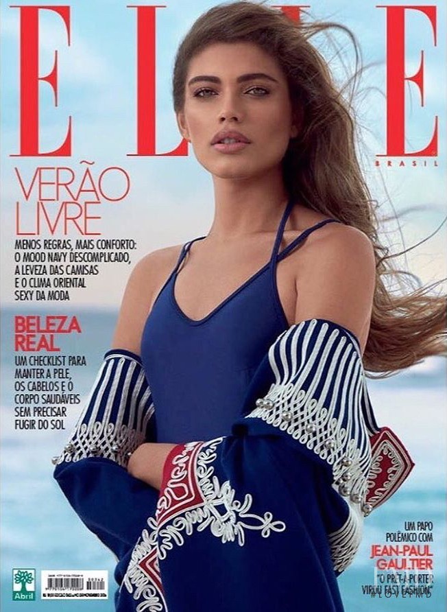 Valentina Sampaio featured on the Elle Brazil cover from November 2016