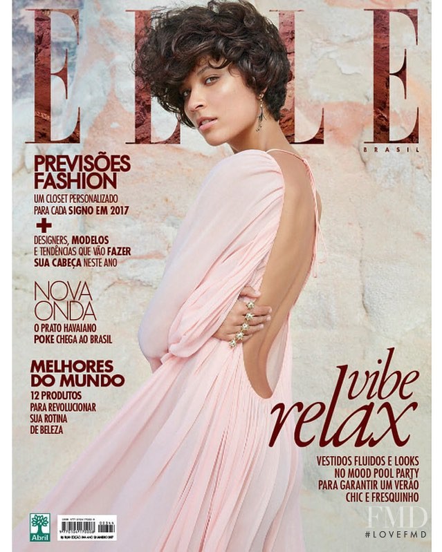 Ari Westphal  featured on the Elle Brazil cover from January 2017