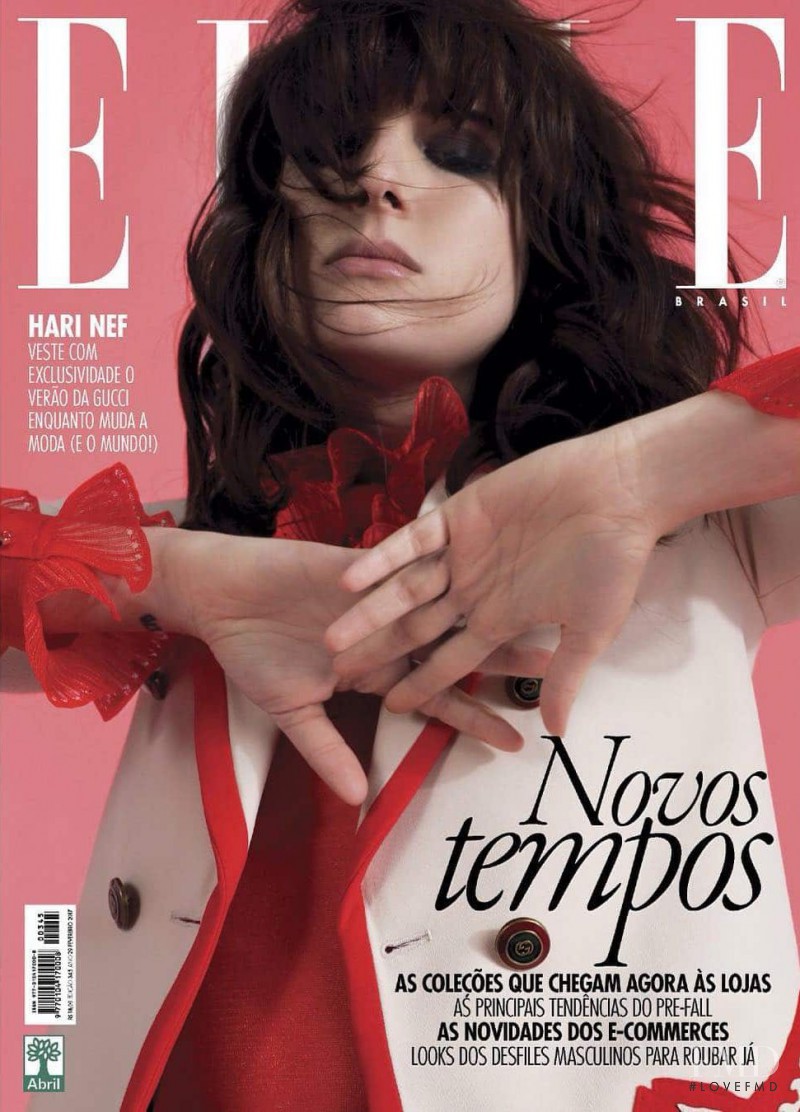 Hari Nef featured on the Elle Brazil cover from January 2017