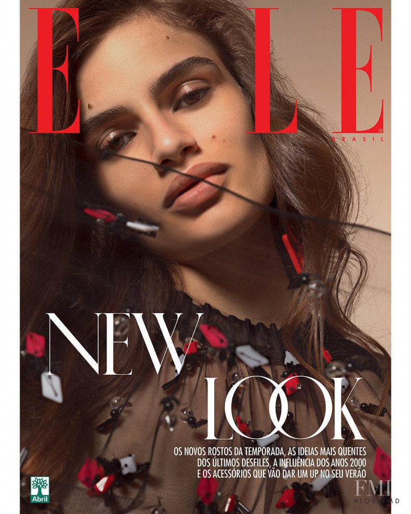 Linda Helena featured on the Elle Brazil cover from October 2017