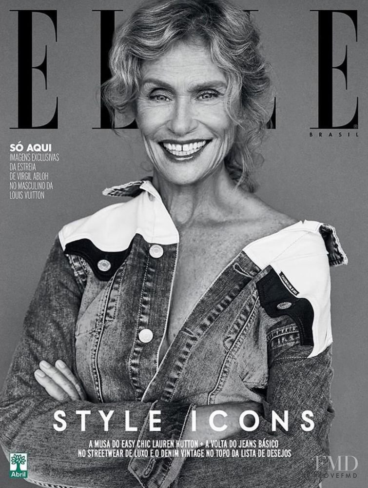 Lauren Hutton featured on the Elle Brazil cover from July 2018