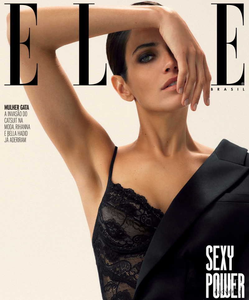 Amanda Brandão Wellsh featured on the Elle Brazil cover from June 2018