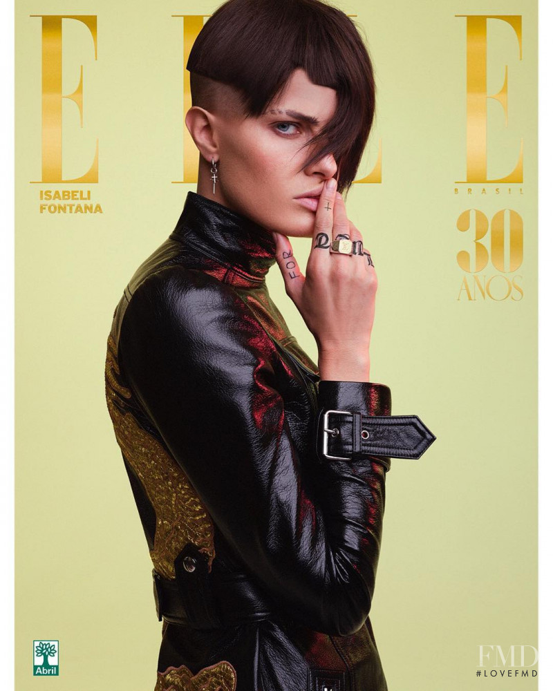 Isabeli Fontana featured on the Elle Brazil cover from May 2018