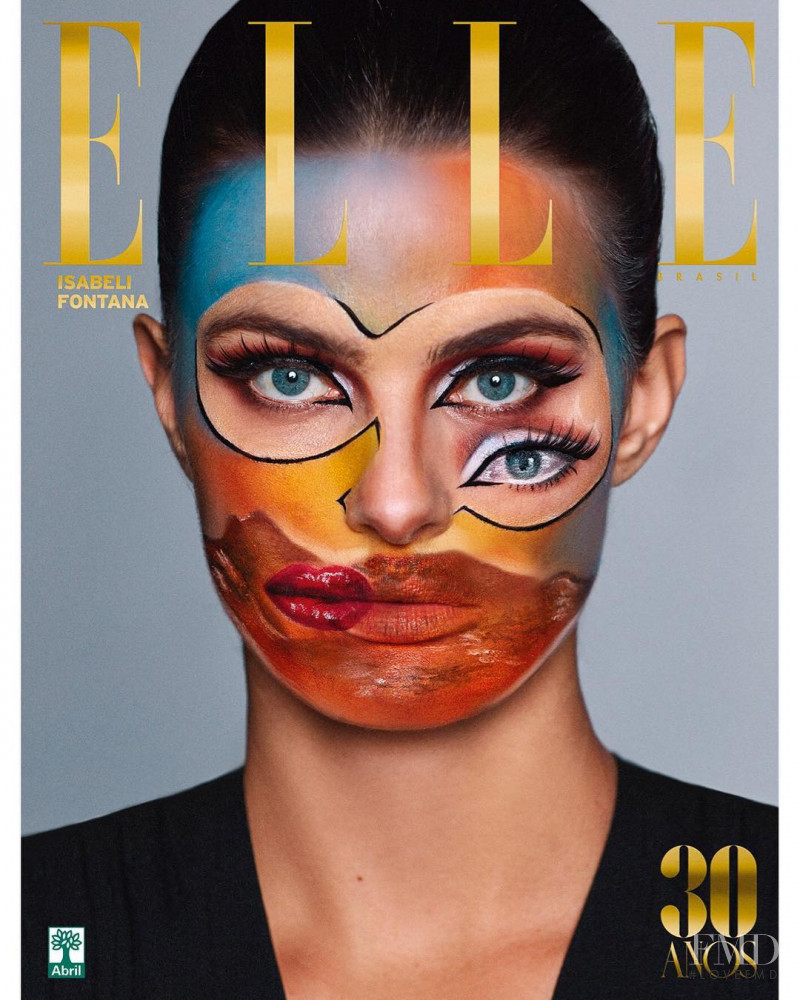 Isabeli Fontana featured on the Elle Brazil cover from May 2018