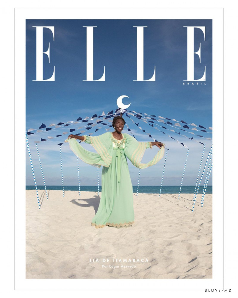  Lia de Itamaracá featured on the Elle Brazil cover from December 2021