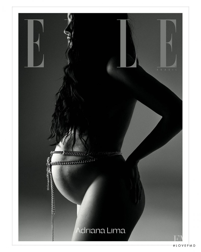 Adriana Lima featured on the Elle Brazil cover from August 2022