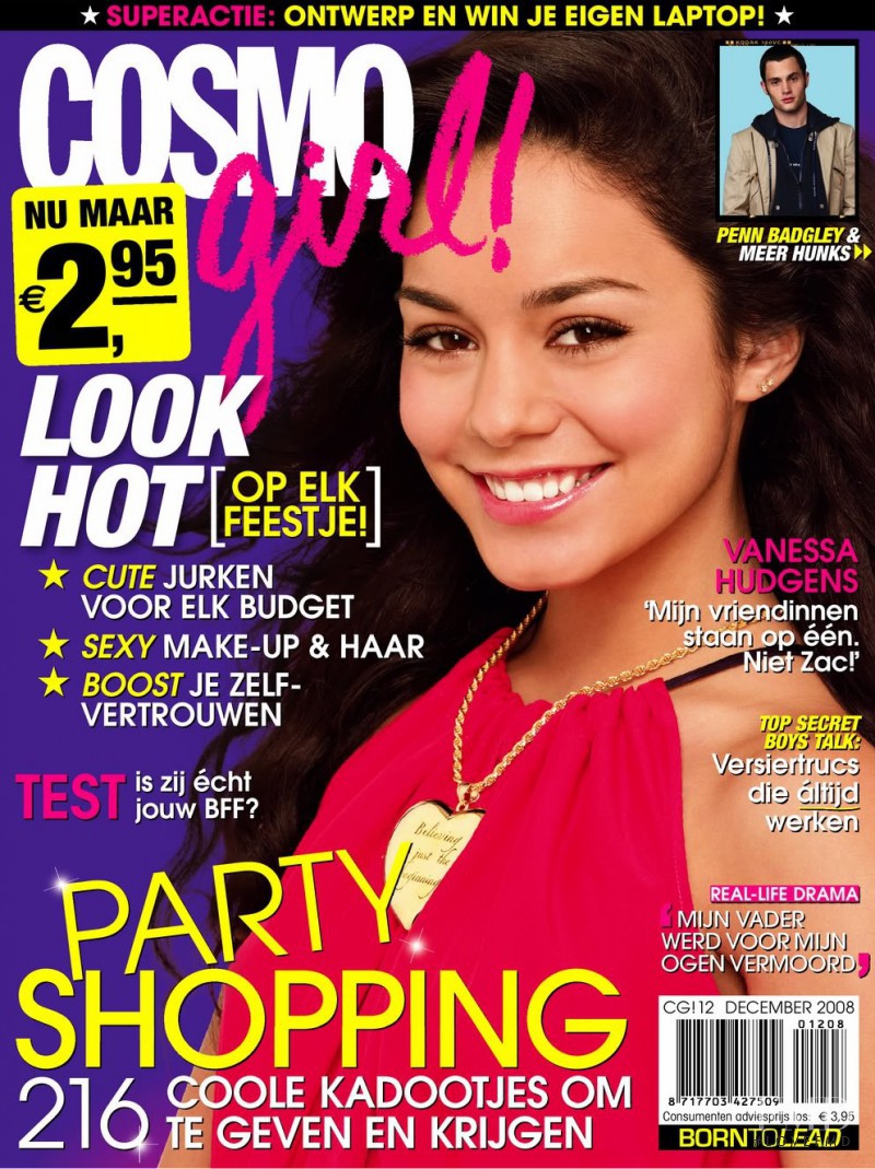 Vanessa Hudgens featured on the Cosmogirl Netherlands cover from December 2008