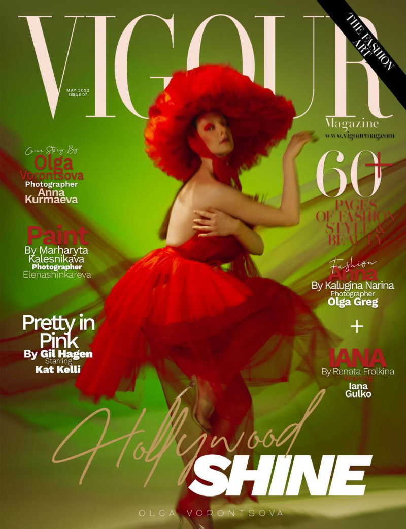 Olga Vorontsova featured on the Vigour cover from May 2022