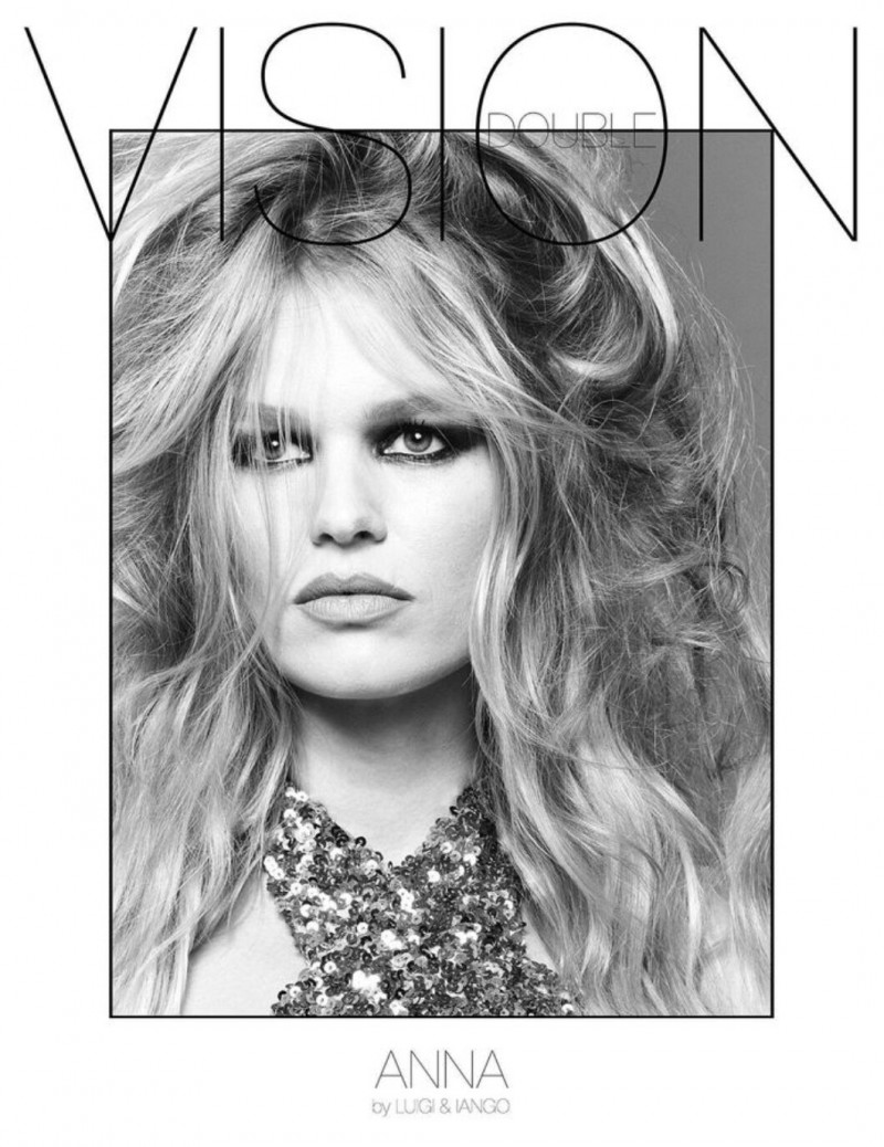 Anna Ewers featured on the Double Vision cover from February 2023
