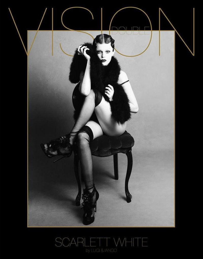 Scarlett White featured on the Double Vision cover from March 2025