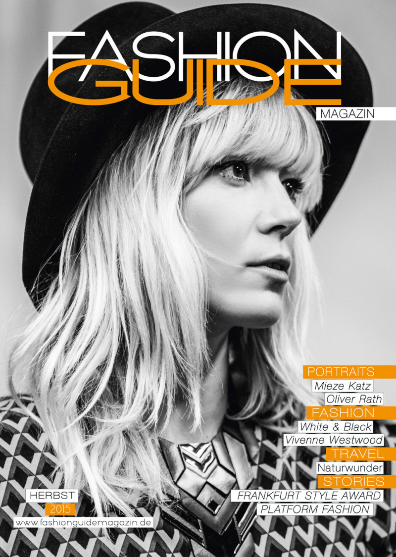  featured on the Fashion Guide Magazin cover from September 2015