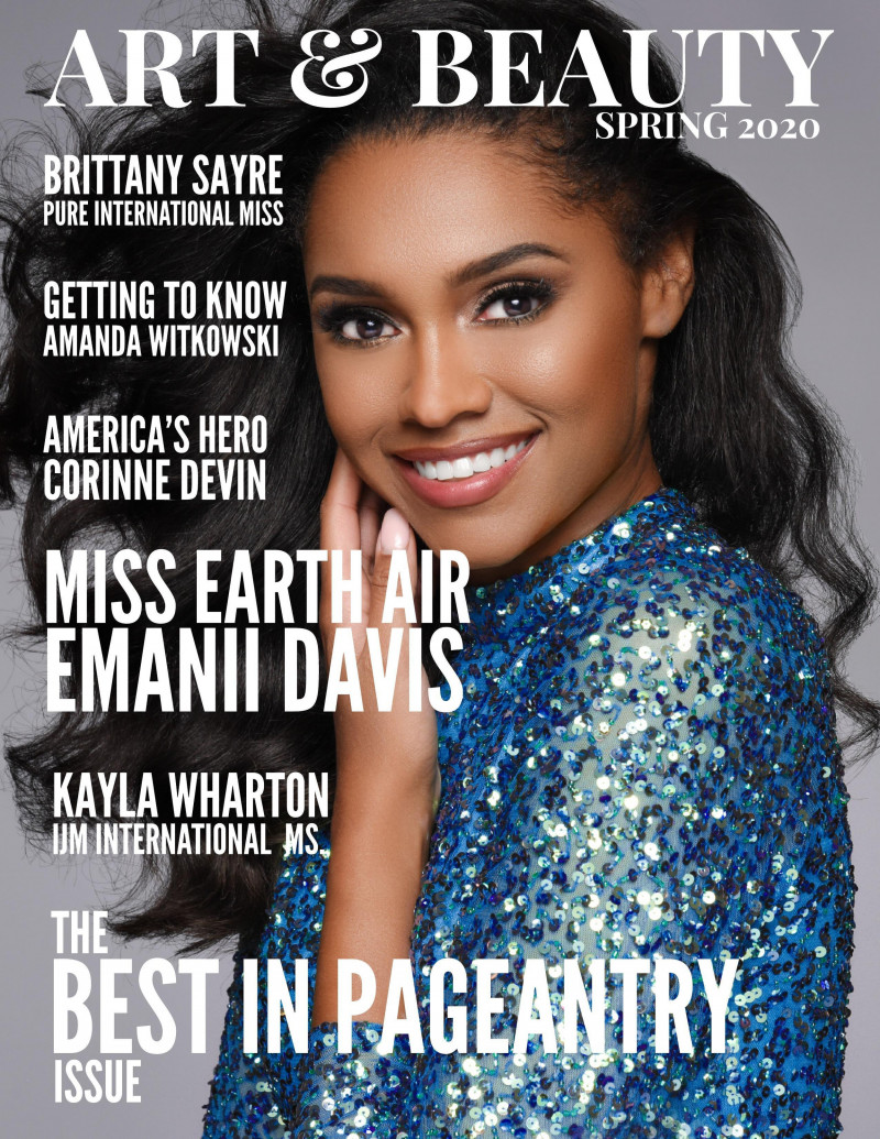 Emanii Davis featured on the Art & Beauty cover from March 2020