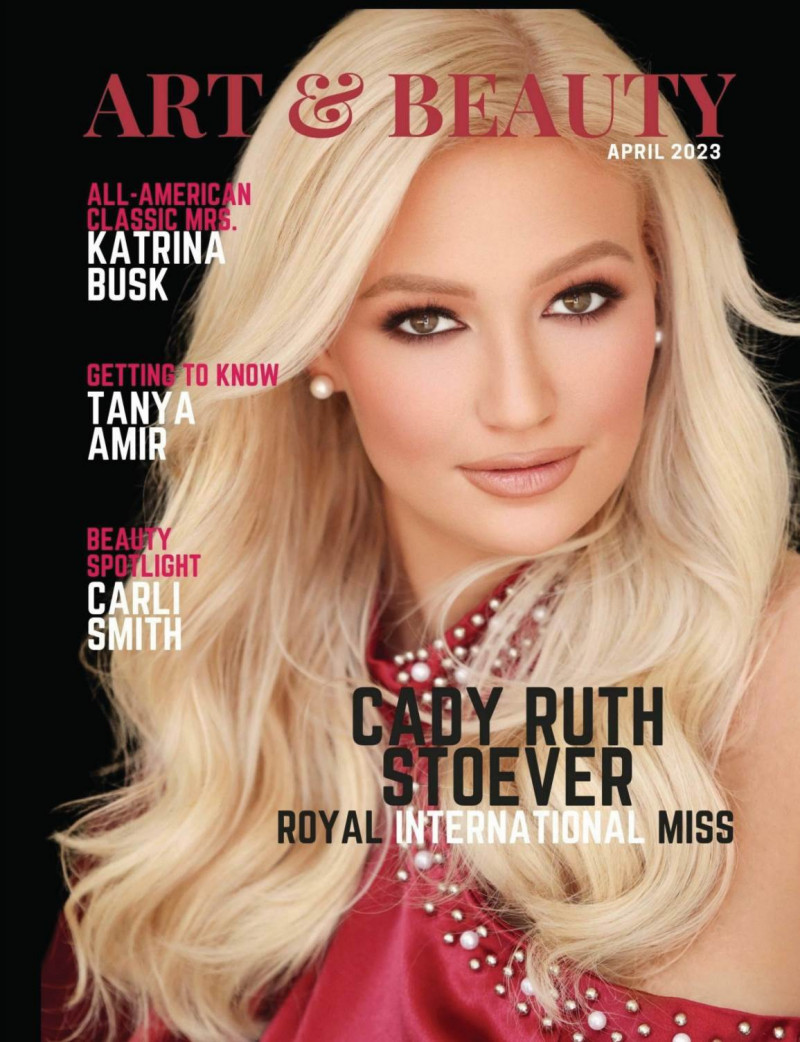 Cady Ruth Stoever featured on the Art & Beauty cover from April 2023