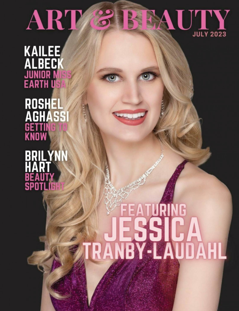 Jessica Tranby-Laudahl featured on the Art & Beauty cover from July 2023
