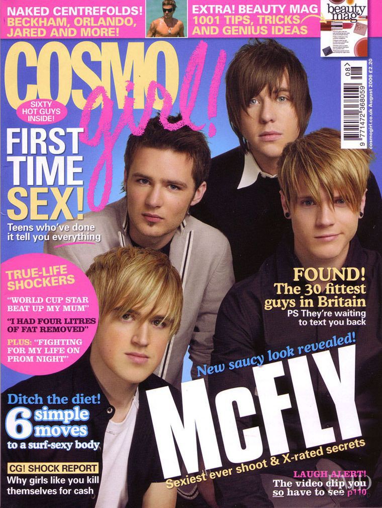  featured on the Cosmogirl UK cover from August 2006