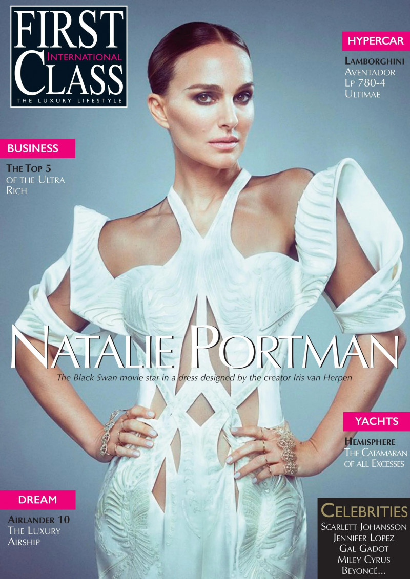 Natalie Portman featured on the First Class International cover from May 2023