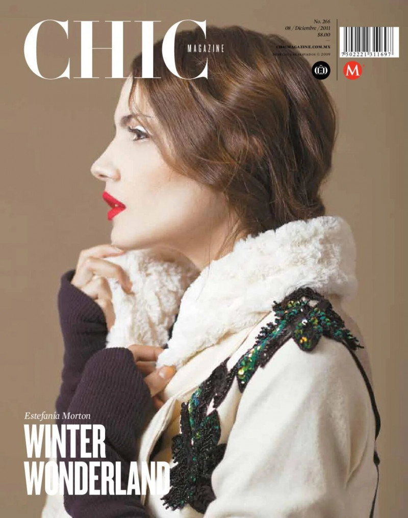 Estefania Morton featured on the CHIC Magazine Mexico cover from December 2011