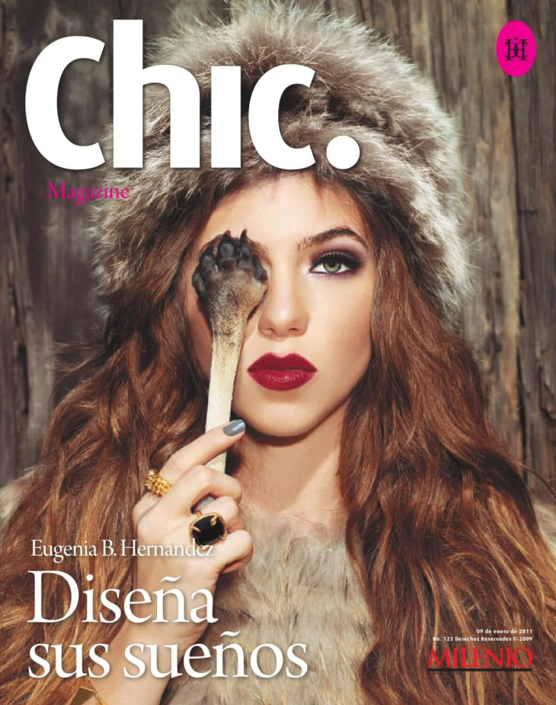 Eugenia Becker featured on the CHIC Magazine Mexico cover from January 2011