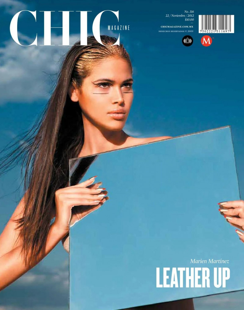 Marien Martinez featured on the CHIC Magazine Mexico cover from November 2012