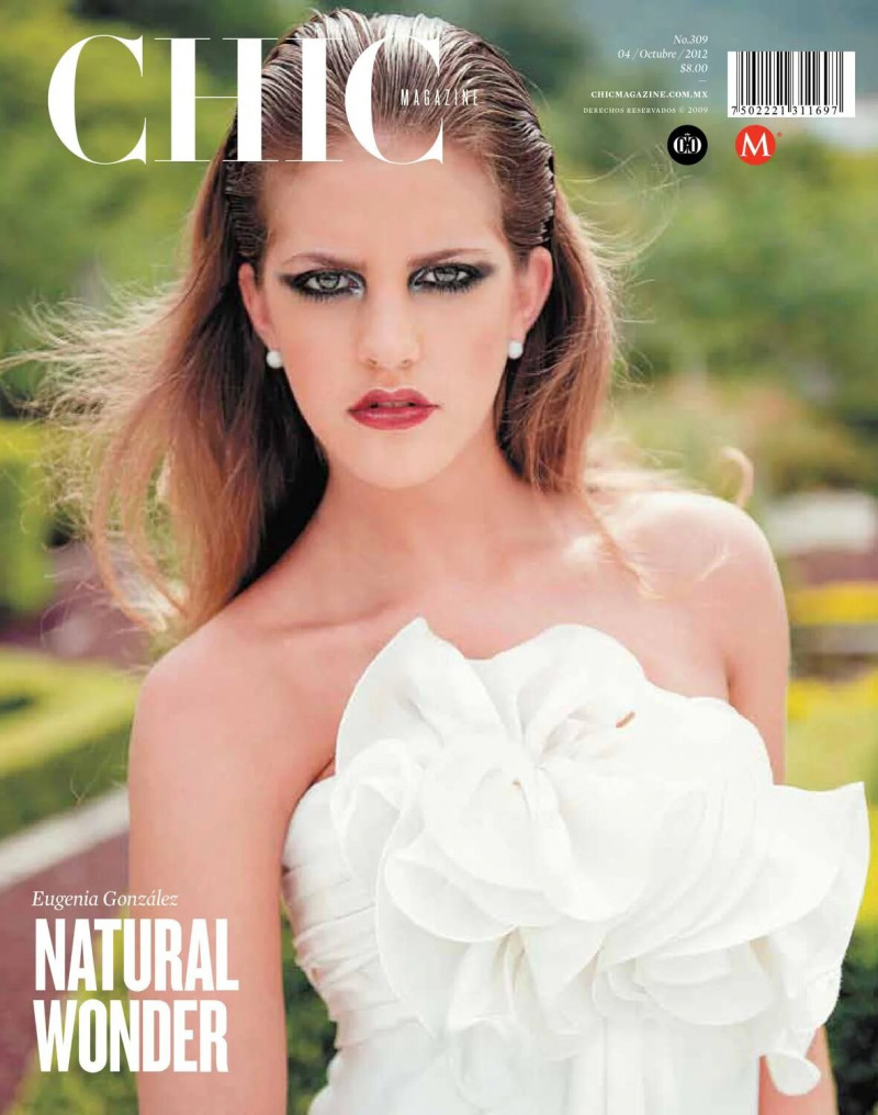 Eugenia Gonzalez featured on the CHIC Magazine Mexico cover from October 2012