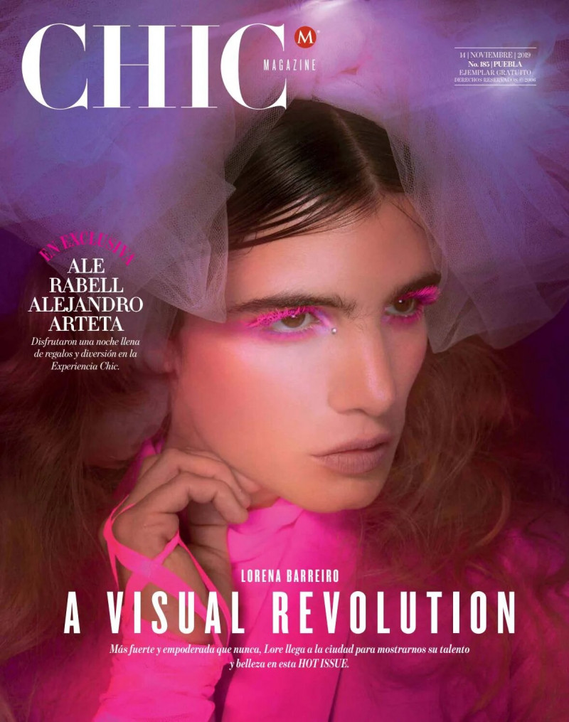 Lorena Barreiro featured on the CHIC Magazine Mexico cover from November 2019