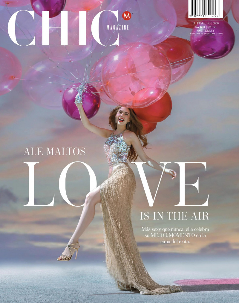 Ale Maltos featured on the CHIC Magazine Mexico cover from February 2020