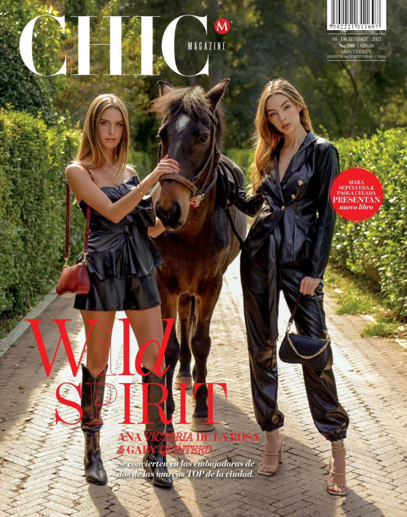 Ana Victoria de la Rosa, Gaby Quintero featured on the CHIC Magazine Mexico cover from December 2021